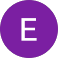 Letter E with Purple Background